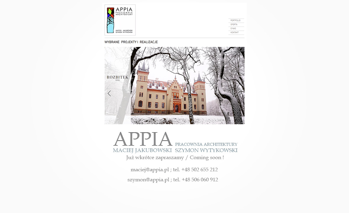Link do strony Appia Architekci na Wixsite